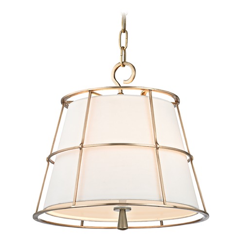 Savona Aged Brass Pendant by Hudson Valley Lighting