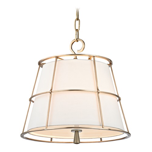 Hudson Valley Lighting Savona Aged Brass Pendant by Hudson Valley Lighting 9816-AGB