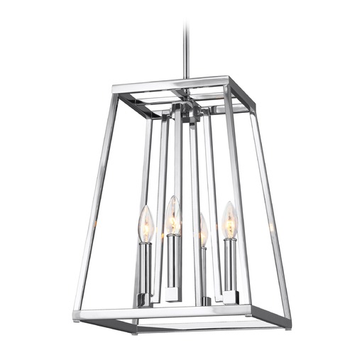 Visual Comfort Studio Collection Conant Small Lantern in Chrome by Visual Comfort Studio F3149/4CH