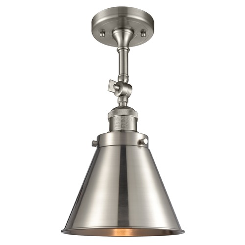 Innovations Lighting Innovations Lighting Appalachian Brushed Satin Nickel Semi-Flushmount Light 201F-SN-M13-SN