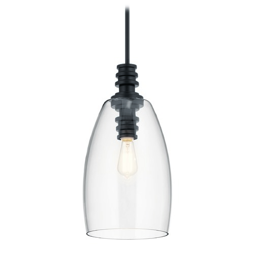 Kichler Lighting Lakum 10-Inch Wide Black Pendant by Kichler Lighting 43090BK