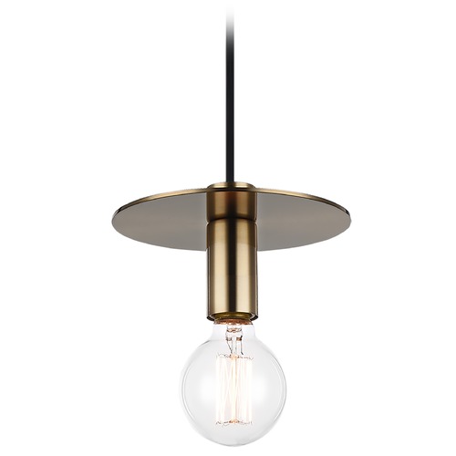 Kasa Aged Gold Mini Pendant by Matteo Lighting