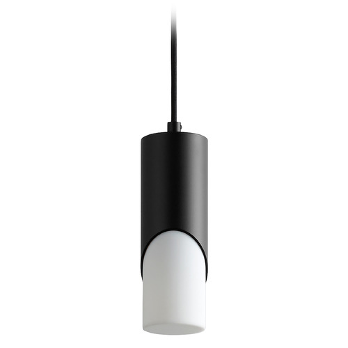 Oxygen Ellipse 9-Inch LED Acrylic Pendant in Black by Oxygen Lighting 3-667-215
