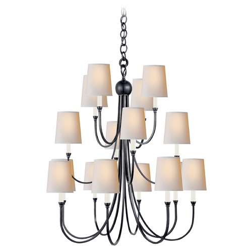 Visual Comfort Signature Collection Thomas OBrien Reed Chandelier in Bronze by Visual Comfort Signature TOB5019BZNP