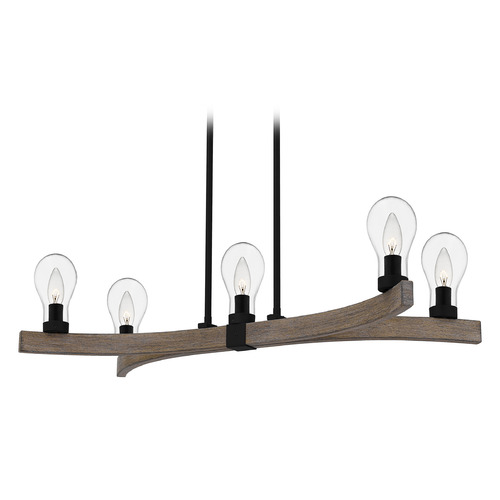 Quoizel Lighting Ojai Outdoor Chandelier in Matte Black by Quoizel Lighting QLC5358MBK