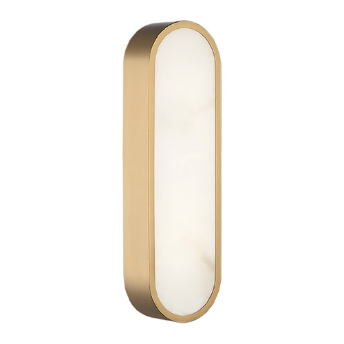 Marblestone Aged Gold Brass LED Sconce by Matteo Lighting