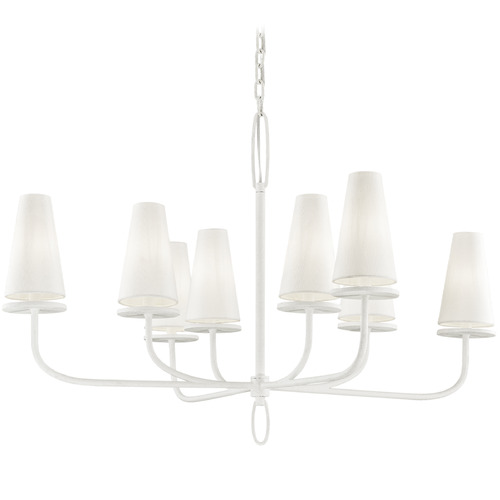 Troy Lighting Troy Lighting Marcel Gesso White Chandelier F6286-GSW