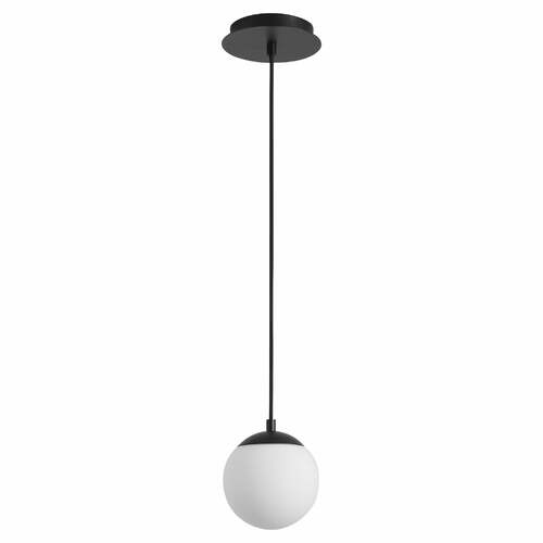 Oxygen Luna 6-Inch 3000K LED Pendant in Black by Oxygen Lighting 3-670-15