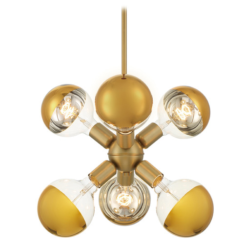 Designers Fountain Gambit Brushed Gold Mini-Pendant Light