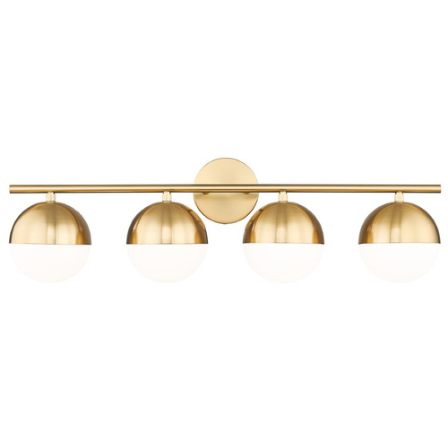 Z-Lite Z-Lite Realm Sphere Modern Gold Bathroom Light 7517-4V-MGLD