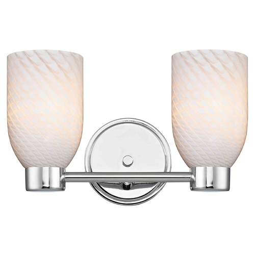 Design Classics Lighting Aon Fuse Chrome Bathroom Light 1802-26 GL1020D