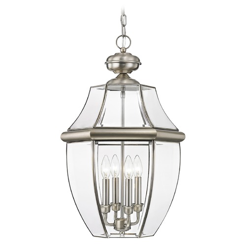 Livex Lighting Livex Lighting Monterey Brushed Nickel Outdoor Hanging Light 2357-91