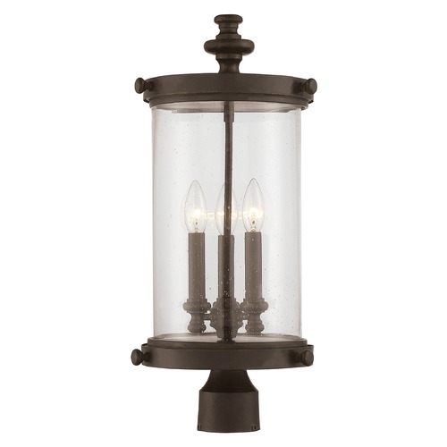 Savoy House Palmer Outdoor Post Light in Walnut Patina by Savoy House 5-1223-40