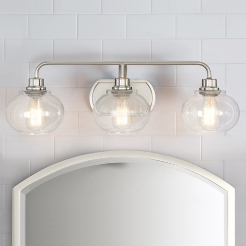 Quoizel Lighting Trilogy 26.50-Inch Bath Light in Brushed Nickel by Quoizel Lighting TRG8603BN