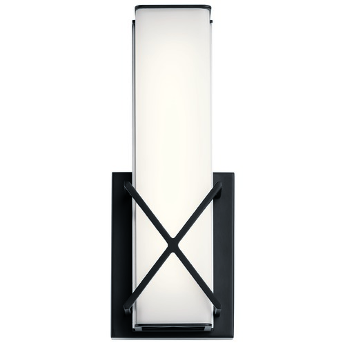 Kichler Lighting Trinsic 12-Inch Matte Black LED Sconce by Kichler Lighting 45656MBKLED