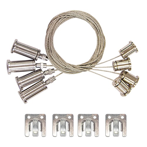 Satco Lighting Suspension Kit For Satco 2X4 Back-Lit LED Flat Panels by Satco Lighting 65/593