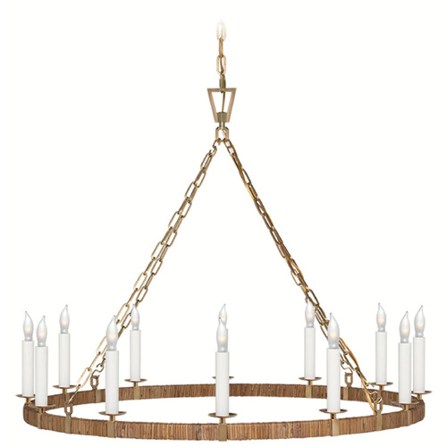 Visual Comfort Signature Collection Chapman & Myers Darlana Chandelier in Antique Brass by VC Signature CHC5873ABNRT