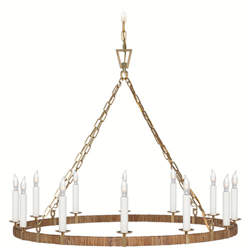 Chapman & Myers Darlana Chandelier in Antique Brass by VC Signature