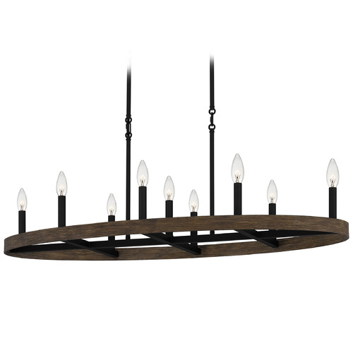 Quoizel Lighting Hendrix Matte Black Island Light