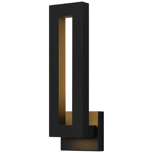 Quoizel Lighting Pompeii Earth Black LED Outdoor Wall Light