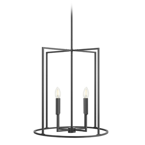 Meridian Matte Black Pendant Light