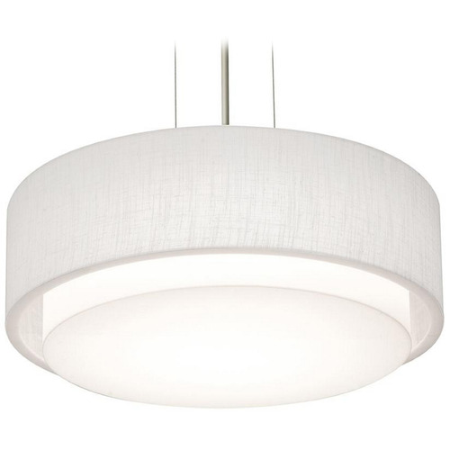 Afx Lighting Sanibel Black LED Pendant Light with Drum Shade