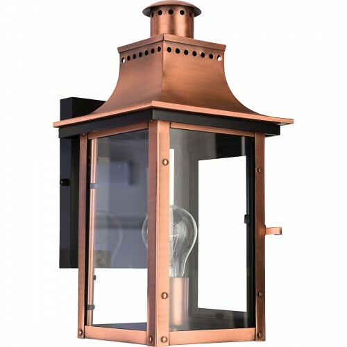 Chalmers Outdoor Wall Light in Aged Copper by Quoizel Lighting