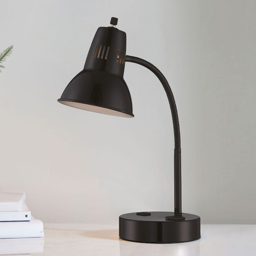 Lite Source Lighting Lite Source Pagan Black Desk Lamp LS-22780BLK