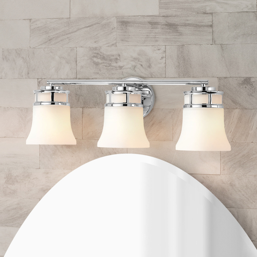 Progress Lighting Cascadia Bathroom Light in Chrome by Progress Lighting P2148-15