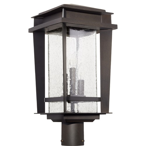 Quorum Lighting Easton Oiled Bronze Post Light by Quorum Lighting 7042-3-86