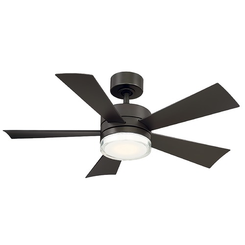 Modern Forms by WAC Lighting Wynd 42-Inch LED Outdoor Fan in Bronze 3500K by Modern Forms FR-W1801-42L-35-BZ