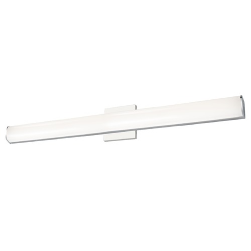 Kuzco Lighting Modern Chrome LED Bathroom Light with White Shade 3000K 2442LM by Kuzco Lighting VL61236-CH