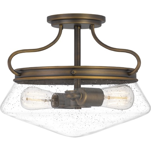 Quoizel Lighting Tucker French Bronze Semi-Flush by Quoizel Lighting QF5222FR