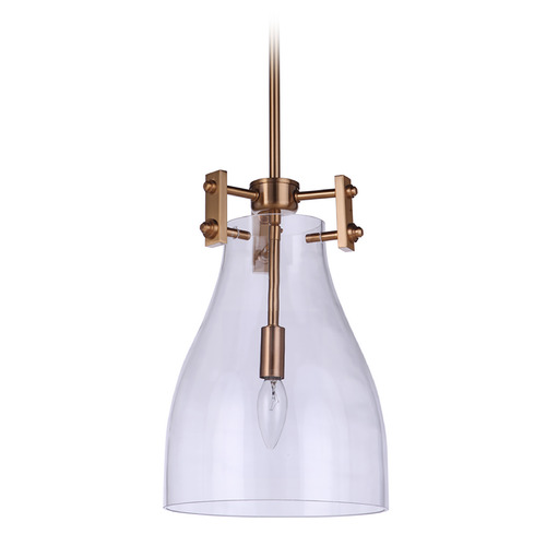 Chardonnay Satin Brass Mini Pendant by Craftmade Lighting
