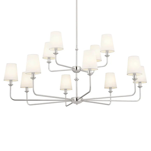Pallas 12-Light Chandelier in Polished Nickel by Kichler Lighting