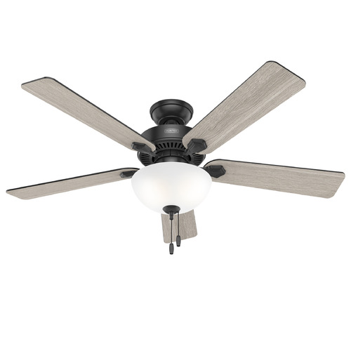 Hunter Fan Company Swanson Matte Black LED Ceiling Fan with Light