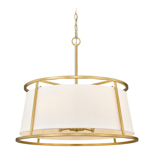 Lenyx Rubbed Brass Pendant by Z-Lite