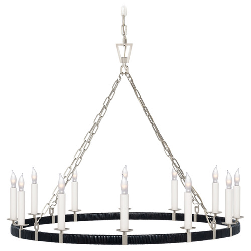 Visual Comfort Signature Collection Chapman & Myers Darlana Chandelier in Polished Nickel by VC Signature CHC5873PNBRT