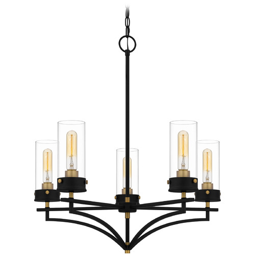 Quoizel Lighting Quoizel Lighting Hillside Matte Black Chandelier HLS5026MBK