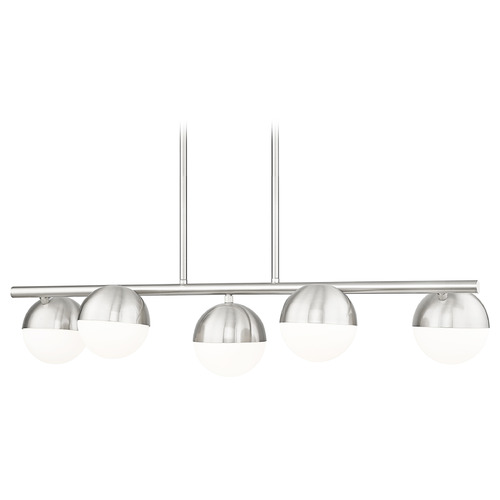 Z-Lite Realm Sphere Brushed Nickel Island Light