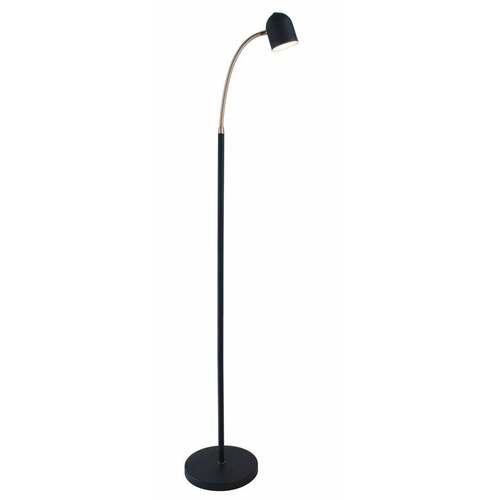 Lite Source Lighting Tiara Floor Lamp in Black & Antique Brass by Lite Source Lighting LS-83322BLK