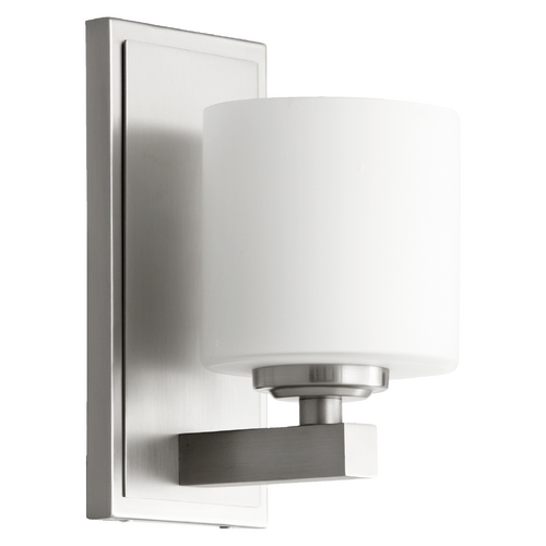 Satin Nickel Sconce by Quorum Lighting