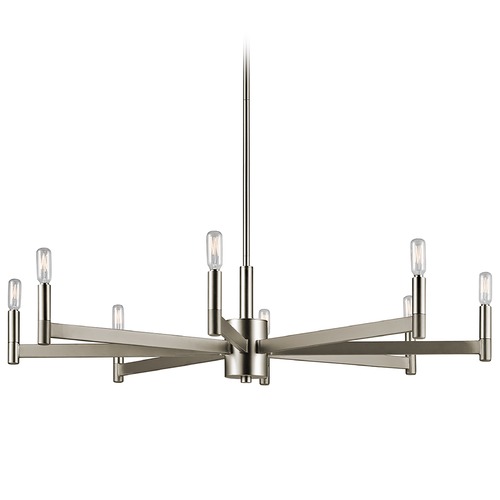 Erzo 8-Light Chandelier in Satin Nickel by Kichler Lighting