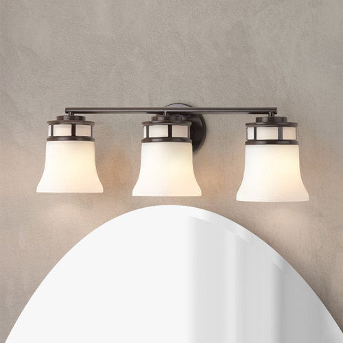 Cascadia Bathroom Light in Bronze by Progress Lighting