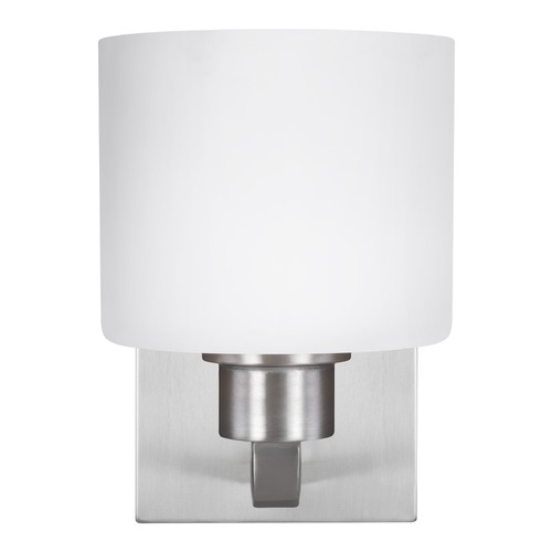Canfield Brushed Nickel Sconce by Generation Lighting