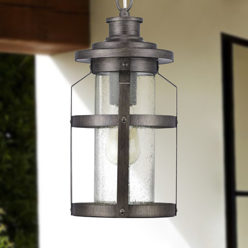 Haslett Antique Pewter Outdoor Hanging Light by Progress Lighting