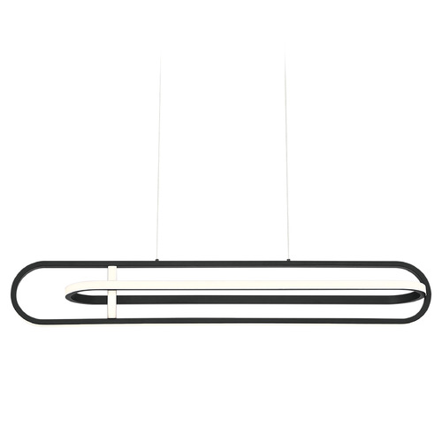 Demark 43-Inch Linear LED Chandelier in Black by Eurofase Lighting