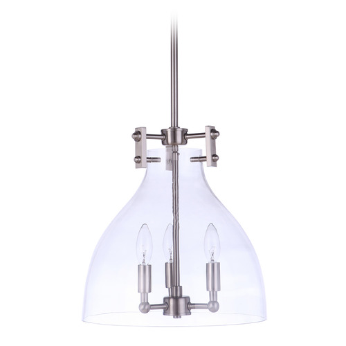 Chardonnay Brushed Polished Nickel Pendant by Craftmade Lighting