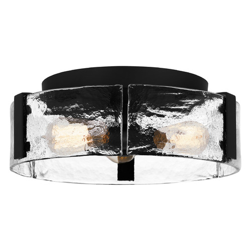 Angora 15-Inch Flush Mount in Matte Black by Quoizel Lighting