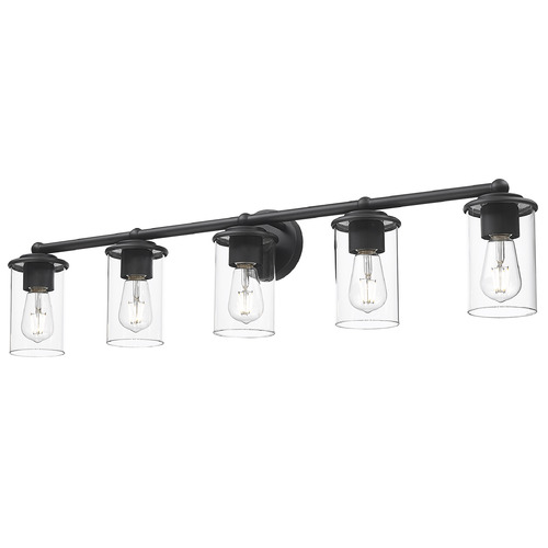 Z-Lite Thayer Matte Black Bathroom Light